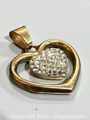 MaxSold Auction: 9ct Gold Heart Pendant  - Esquimalt (British Columbia, Canada) PARTNER MANAGED Reseller Online Auction -  Lampson Street