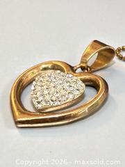 MaxSold Auction: 9ct Gold Heart Pendant  - Esquimalt (British Columbia, Canada) PARTNER MANAGED Reseller Online Auction -  Lampson Street