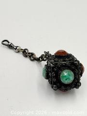 MaxSold Auction: Chinese Export Silver Jadeite and Carnelian Fob 27.02g - Esquimalt (British Columbia, Canada) PARTNER MANAGED Reseller Online Auction -  Lampson Street