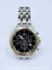 MaxSold Auction: Citizen Men’s Quartz Chronograph 40mm Watch - Two-Tone WR100 Black Dial - Esquimalt (British Columbia, Canada) PARTNER MANAGED Reseller Online Auction -  Lampson Street