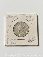 MaxSold Auction: Haiti and Panama Silver Coins - Esquimalt (British Columbia, Canada) PARTNER MANAGED Reseller Online Auction -  Lampson Street