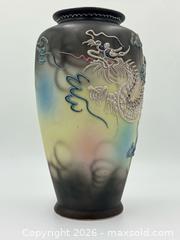 MaxSold Auction: Japanese Dragon Vase with Raised Moriage Scales & Smoky Cloud Motif 8.5" - Esquimalt (British Columbia, Canada) PARTNER MANAGED Reseller Online Auction -  Lampson Street
