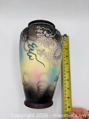 MaxSold Auction: Japanese Dragon Vase with Raised Moriage Scales & Smoky Cloud Motif 8.5" - Esquimalt (British Columbia, Canada) PARTNER MANAGED Reseller Online Auction -  Lampson Street