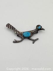 MaxSold Auction: Navajo Sterling Silver Roadrunner Pin  - Esquimalt (British Columbia, Canada) PARTNER MANAGED Reseller Online Auction -  Lampson Street