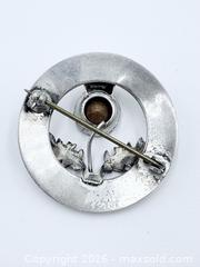 MaxSold Auction: Scottish Amethyst Sterling Silver Thistle Broach  - Esquimalt (British Columbia, Canada) PARTNER MANAGED Reseller Online Auction -  Lampson Street