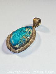 MaxSold Auction: Sterling Silver Blue Jasper Pendant - Esquimalt (British Columbia, Canada) PARTNER MANAGED Reseller Online Auction -  Lampson Street