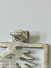 MaxSold Auction: Sterling Silver Chinese Character Pendant - Esquimalt (British Columbia, Canada) PARTNER MANAGED Reseller Online Auction -  Lampson Street
