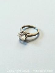 MaxSold Auction: Sterling Silver Clear Stone Ring Size 8 - Esquimalt (British Columbia, Canada) PARTNER MANAGED Reseller Online Auction -  Lampson Street