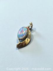 MaxSold Auction: Sterling Silver Gold Gilt Opal Pendant - Esquimalt (British Columbia, Canada) PARTNER MANAGED Reseller Online Auction -  Lampson Street