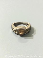 MaxSold Auction: Sterling Silver Scottish Citrine Ring Size 4.25 - Esquimalt (British Columbia, Canada) PARTNER MANAGED Reseller Online Auction -  Lampson Street