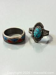 MaxSold Auction: Sterling Silver Southwest Style Rings - Esquimalt (British Columbia, Canada) PARTNER MANAGED Reseller Online Auction -  Lampson Street