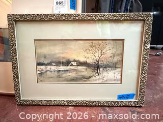 MaxSold Auction: Original Watercolor Art B - Allentown (Pennsylvania, USA) PARTNER MANAGED Downsizing Online Auction - North Berks Street
