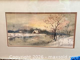 MaxSold Auction: Original Watercolor Art B - Allentown (Pennsylvania, USA) PARTNER MANAGED Downsizing Online Auction - North Berks Street