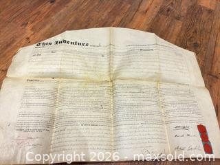 MaxSold Auction: Antique Indenture Deed A - Bally (Pennsylvania, USA) PARTNER MANAGED Downsizing Online Auction - Cherry Street