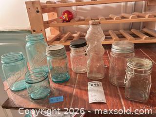MaxSold Auction: Bank, Mason Jars B - Bally (Pennsylvania, USA) PARTNER MANAGED Downsizing Online Auction - Cherry Street