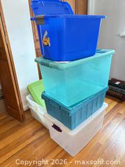 MaxSold Auction: Plastic Bins A - Bally (Pennsylvania, USA) PARTNER MANAGED Downsizing Online Auction - Cherry Street