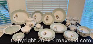 MaxSold Auction: A Garden Party Classic: W.H. Grindley Floral China Tea & Dinnerware Set   - Roseville (California, USA) PARTNER MANAGED Moving Online Auction - Marie Court #2