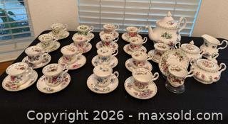 MaxSold Auction: Charming Royal Albert “Months of the Year” Floral Teacup Set with Matching Tea Service Pieces - Roseville (California, USA) PARTNER MANAGED Moving Online Auction - Marie Court #2