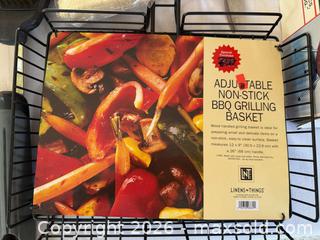 MaxSold Auction: Compact BBQ Bundle — 14" Charcoal Grill, Tool Set, Skewers, Food Tent and Grilling Basket - Roseville (California, USA) PARTNER MANAGED Moving Online Auction - Marie Court #2