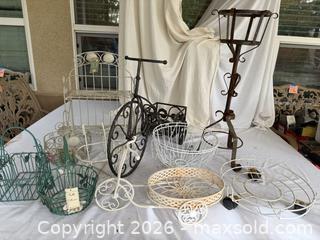 MaxSold Auction: Garden Party Metal Décor Lot  - Roseville (California, USA) PARTNER MANAGED Moving Online Auction - Marie Court #2