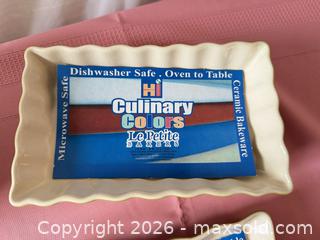 MaxSold Auction: Hi Culinary Colors “Le Petite Baker” Assorted Ceramic Bakeware Lot  - Roseville (California, USA) PARTNER MANAGED Moving Online Auction - Marie Court #2