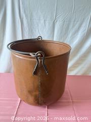 MaxSold Auction: Large Vintage Copper Cauldron with Iron Handles - Roseville (California, USA) PARTNER MANAGED Moving Online Auction - Marie Court #2