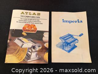 MaxSold Auction: Pasta Night Starter Lot: Imperia Pasta Machine, Fruit & Floral Serveware  - Roseville (California, USA) PARTNER MANAGED Moving Online Auction - Marie Court #2