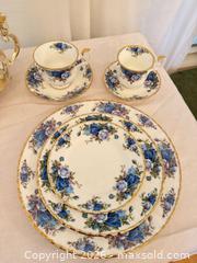 MaxSold Auction: Royal Albert “Moonlight Rose” Bone China Set  - Roseville (California, USA) PARTNER MANAGED Moving Online Auction - Marie Court #2