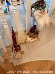 MaxSold Auction: Staircase Santas - Whimsical Santa Christmas Ornament Collection - Roseville (California, USA) PARTNER MANAGED Moving Online Auction - Marie Court #2