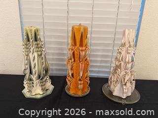MaxSold Auction: Vintage Carved Ribbon Candles - Roseville (California, USA) PARTNER MANAGED Moving Online Auction - Marie Court #2