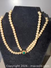 MaxSold Auction: Vintage Pearl Necklace Trio – Trifari Statement Piece and Classic Faux Pearl Strands  - Roseville (California, USA) PARTNER MANAGED Moving Online Auction - Marie Court #2