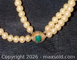 MaxSold Auction: Vintage Pearl Necklace Trio – Trifari Statement Piece and Classic Faux Pearl Strands  - Roseville (California, USA) PARTNER MANAGED Moving Online Auction - Marie Court #2