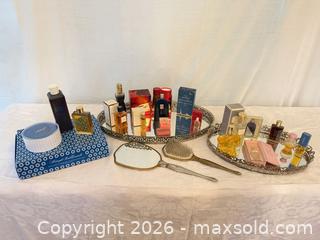 MaxSold Auction:  Vintage Perfume and Vanity Set- Channel #5 & Christian Dior - Roseville (California, USA) PARTNER MANAGED Moving Online Auction - Marie Court #2
