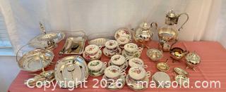 MaxSold Auction: Vintage Tea Party Collection – Silverplate & Floral Teacups - Roseville (California, USA) PARTNER MANAGED Moving Online Auction - Marie Court #2