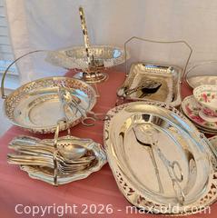 MaxSold Auction: Vintage Tea Party Collection – Silverplate & Floral Teacups - Roseville (California, USA) PARTNER MANAGED Moving Online Auction - Marie Court #2