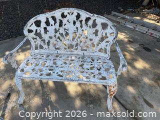 MaxSold Auction: Wrought Iron Shabby-Chic Garden Set  - Roseville (California, USA) PARTNER MANAGED Moving Online Auction - Marie Court #2