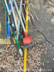 MaxSold Auction: Garden & Lawn Tool Lot — Brooms, Fork, Brushes, Telescoping Pole - Plano (Texas, USA) SELLER MANAGED Downsizing Online Auction -  Pin Oak Lane
