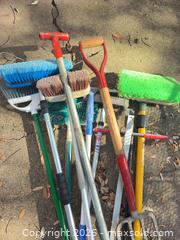 MaxSold Auction: Garden & Lawn Tool Lot — Brooms, Fork, Brushes, Telescoping Pole - Plano (Texas, USA) SELLER MANAGED Downsizing Online Auction -  Pin Oak Lane