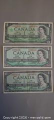 MaxSold Auction: Lot of 6 Canadian Banknotes — 1954 & 1967 Series - Toronto (Ontario, Canada) PARTNER MANAGED Reseller Online Auction - Queen Street West.