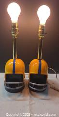 MaxSold Auction: Pair of Winnipeg Blue Bombers CFL Vintage football helmet Table Lamps - Toronto (Ontario, Canada) PARTNER MANAGED Reseller Online Auction - Queen Street West.