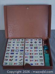 MaxSold Auction: Standard Chinese Mahjong Set with Vinyl Case and Racks - Toronto (Ontario, Canada) PARTNER MANAGED Reseller Online Auction - Queen Street West.