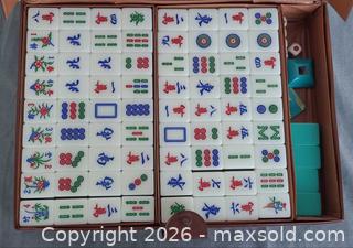 MaxSold Auction: Standard Chinese Mahjong Set with Vinyl Case and Racks - Toronto (Ontario, Canada) PARTNER MANAGED Reseller Online Auction - Queen Street West.