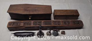MaxSold Auction: Wooden Carved Boxes, Metal Bells and more - Toronto (Ontario, Canada) PARTNER MANAGED Reseller Online Auction - Queen Street West.