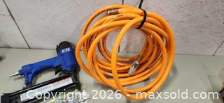 MaxSold Auction: Air Nailer Plus Air Hose, Nails and Compressor Accessories - Pelham (Ontario, Canada) SELLER MANAGED Reseller Online Auction - Foss Road