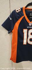 MaxSold Auction: Denver Broncos #18 Manning NFL On Field Jersey Size M - Pelham (Ontario, Canada) SELLER MANAGED Reseller Online Auction - Foss Road