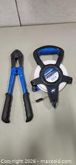 MaxSold Auction: Mastercraft Bolt Cutters and 100' Tape Measure - Pelham (Ontario, Canada) SELLER MANAGED Reseller Online Auction - Foss Road