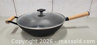 MaxSold Auction: Paderno Classic Cast Iron Wok with Lid, Non-Stick 13" - Pelham (Ontario, Canada) SELLER MANAGED Reseller Online Auction - Foss Road