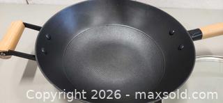 MaxSold Auction: Paderno Classic Cast Iron Wok with Lid, Non-Stick 13" - Pelham (Ontario, Canada) SELLER MANAGED Reseller Online Auction - Foss Road