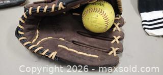 MaxSold Auction: Rawlings 14" P140 Baseball Glove with Ball - Pelham (Ontario, Canada) SELLER MANAGED Reseller Online Auction - Foss Road