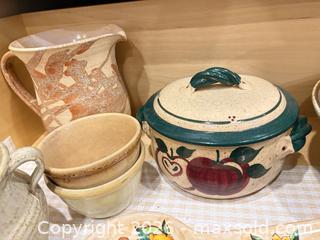 MaxSold Auction: Assorted Pottery & Ceramic Kitchenware Lot with Bowls, Pitcher - New Westminster (British Columbia, Canada) PARTNER MANAGED Downsizing Online Auction -  Jamieson Court (CONDO)